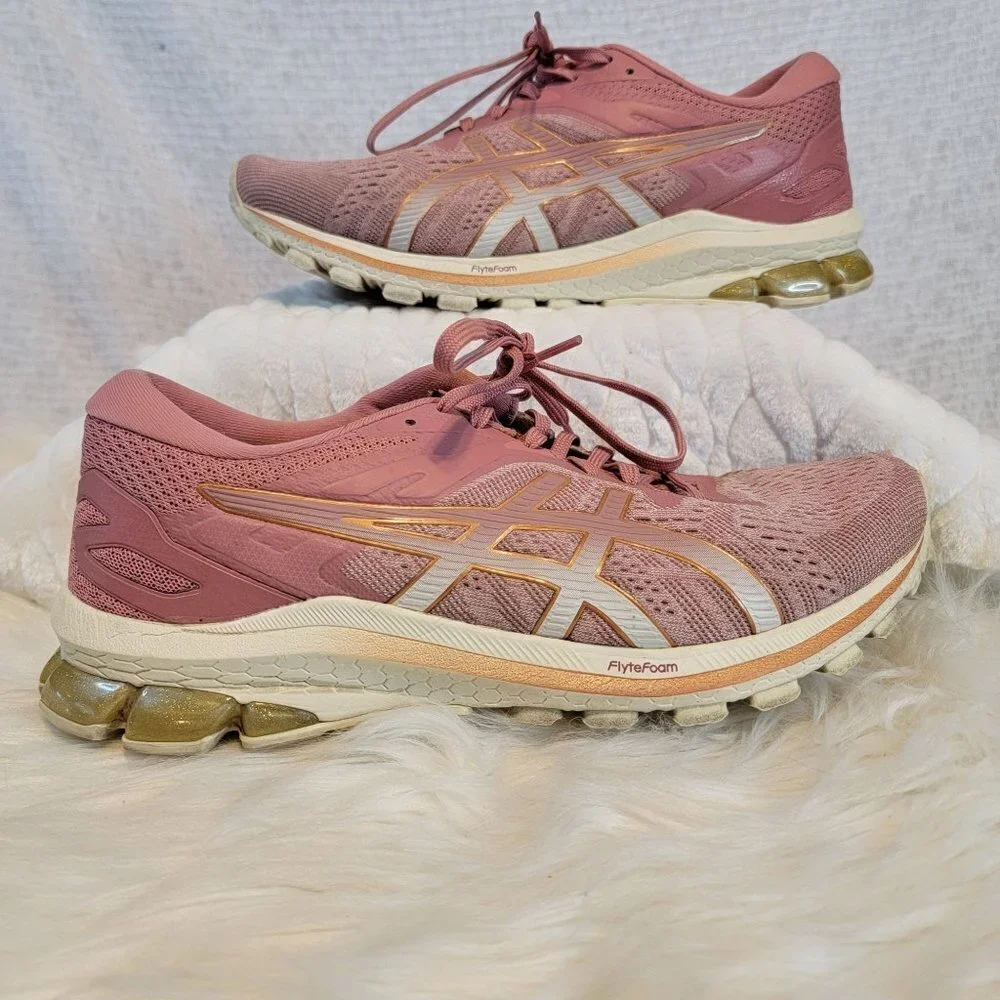 Women's ASICS GT 1000 10 Running Shoes Pink Cushioned Sneaker Athleisure‎ Sz 10